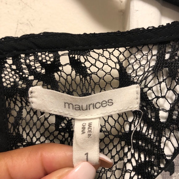 Maurices Sheer Leopard Print Blouse - Picture 6 of 7